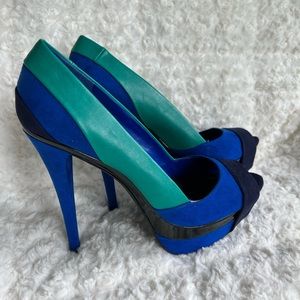 Jessica Simpson Colorblock Heels **BRAND NEW**